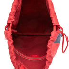 Gucci Sherry Line Logo Backpack Drawstring Red White Tricolor Canvas — view 4