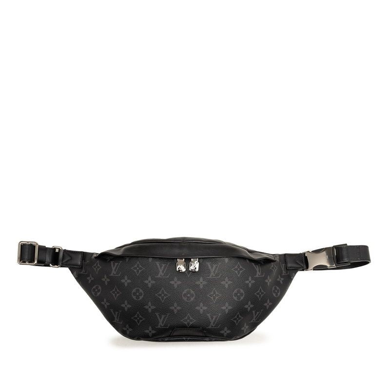 Louis Vuitton Monogram Eclipse Discovery Bum Bag Black Leather