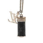 Louis Vuitton Monogram Eclipse Collier Charm Chain Pendant Black — view 2