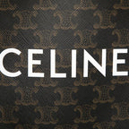 Celine Triomphe Vertical Cover Mini 2-Way Shoulder Bag Brown Leather — view 4