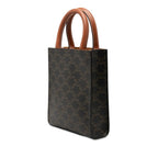 Celine Triomphe Vertical Cover Mini 2-Way Shoulder Bag Brown Leather — view 2