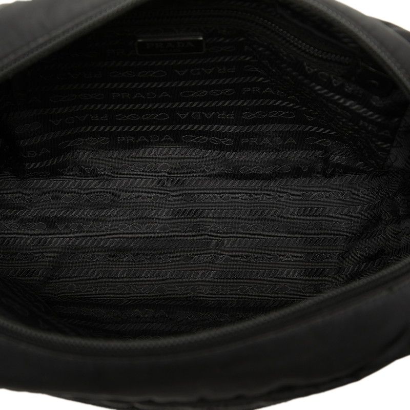 Prada Pouch Black Nylon Leather — view 4