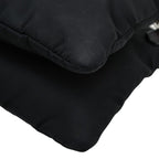 Prada Crossbody Chain Shoulder Bag Black Nylon — view 6
