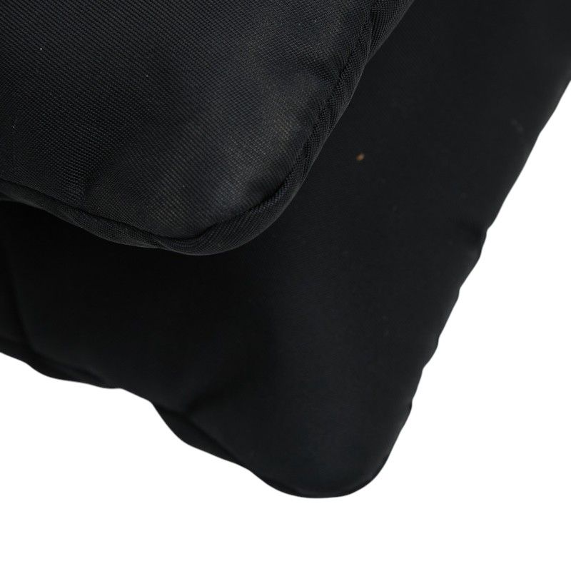 Prada Crossbody Chain Shoulder Bag Black Nylon — view 5