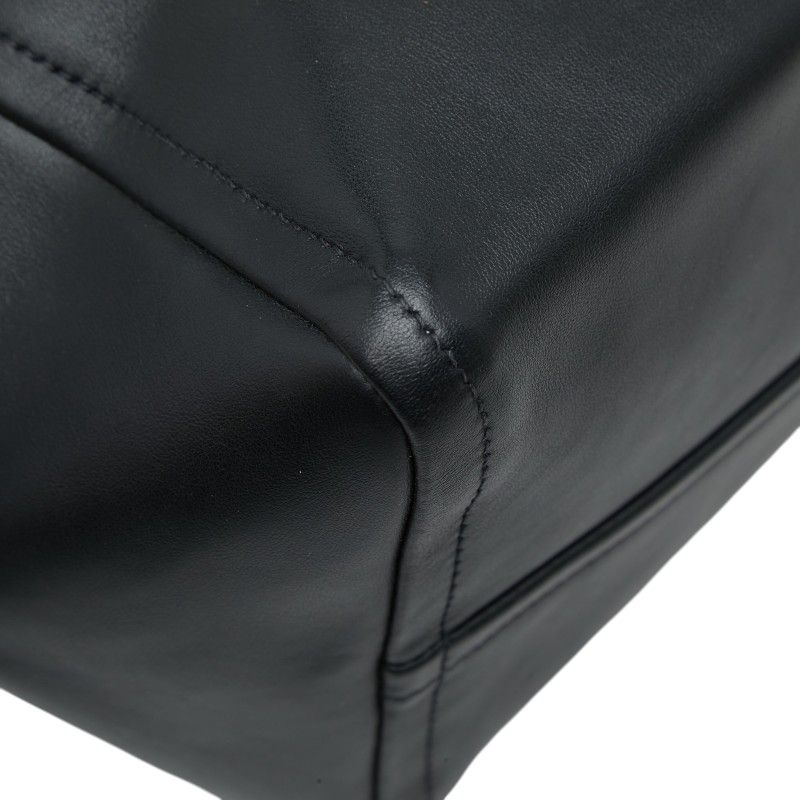 Prada Tote Shoulder Bag Black Leather — view 7