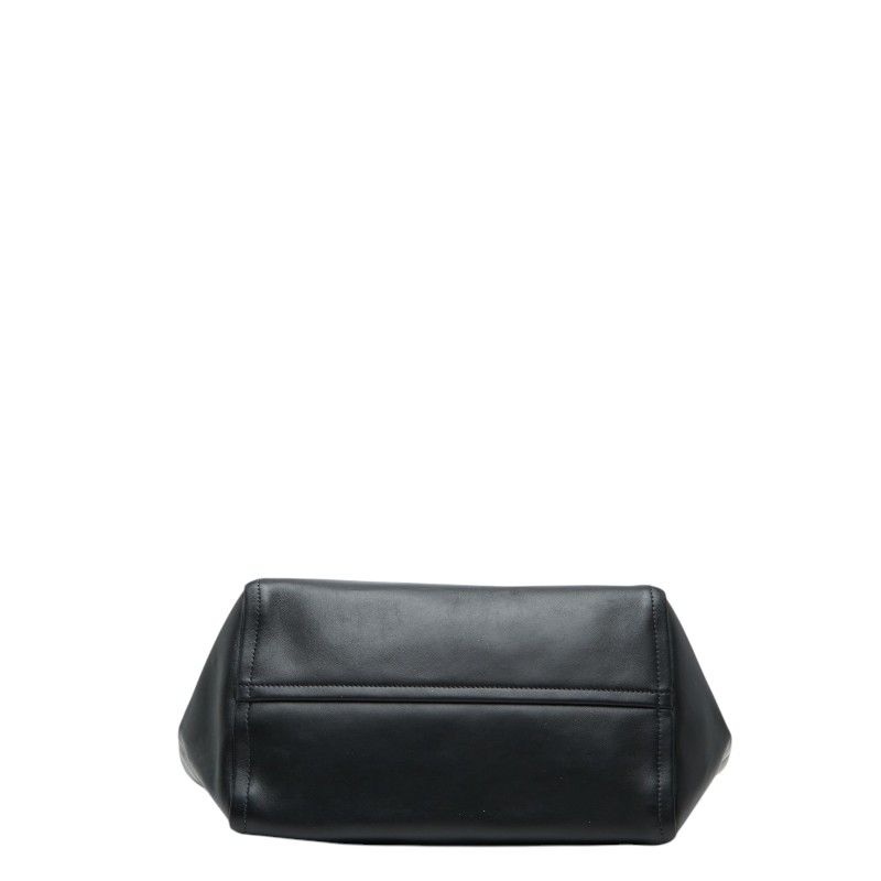Prada Tote Shoulder Bag Black Leather — view 3