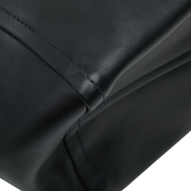 Prada Tote Shoulder Bag Black Leather — view 5