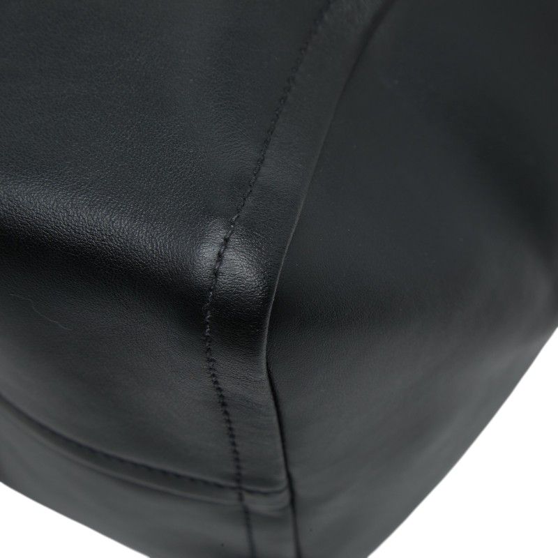 Prada Tote Shoulder Bag Black Leather — view 4