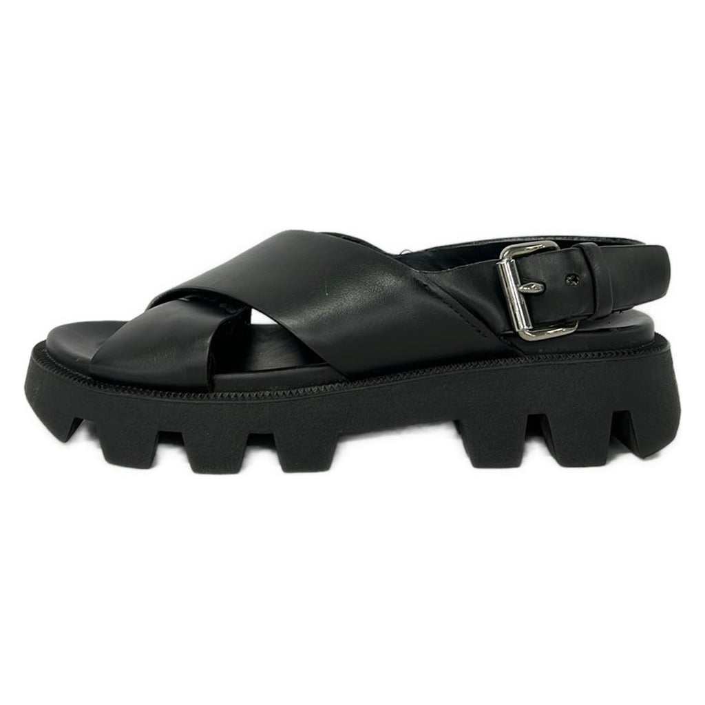 Prada Sandals 35 Black Leather