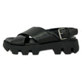 Prada Sandals 35 Black Leather