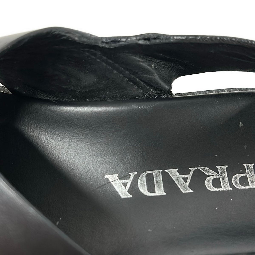 Prada Sandals 35 Black Leather — view 8