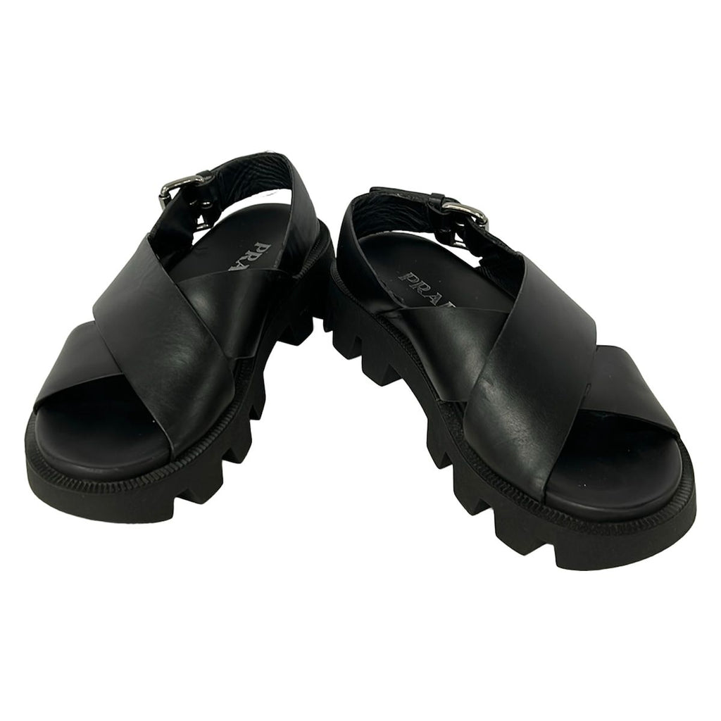 Prada Sandals 35 Black Leather — view 2