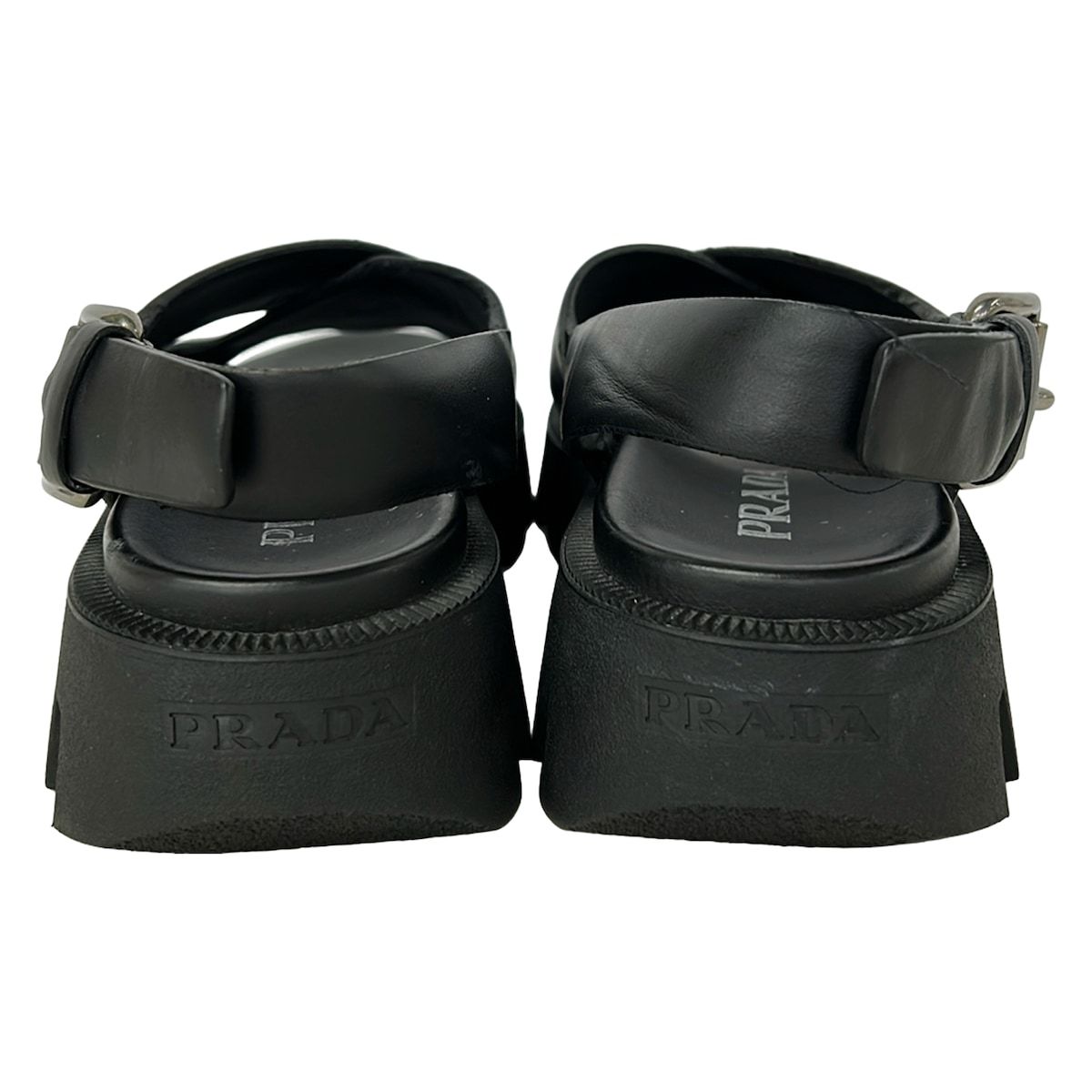 Prada Sandals 35 Black Leather — view 3