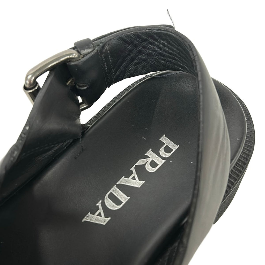 Prada Sandals 35 Black Leather — view 7