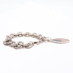 Tiffany & Co 925 Stars and Stripes Oval Tag Chain Bracelet — view 5