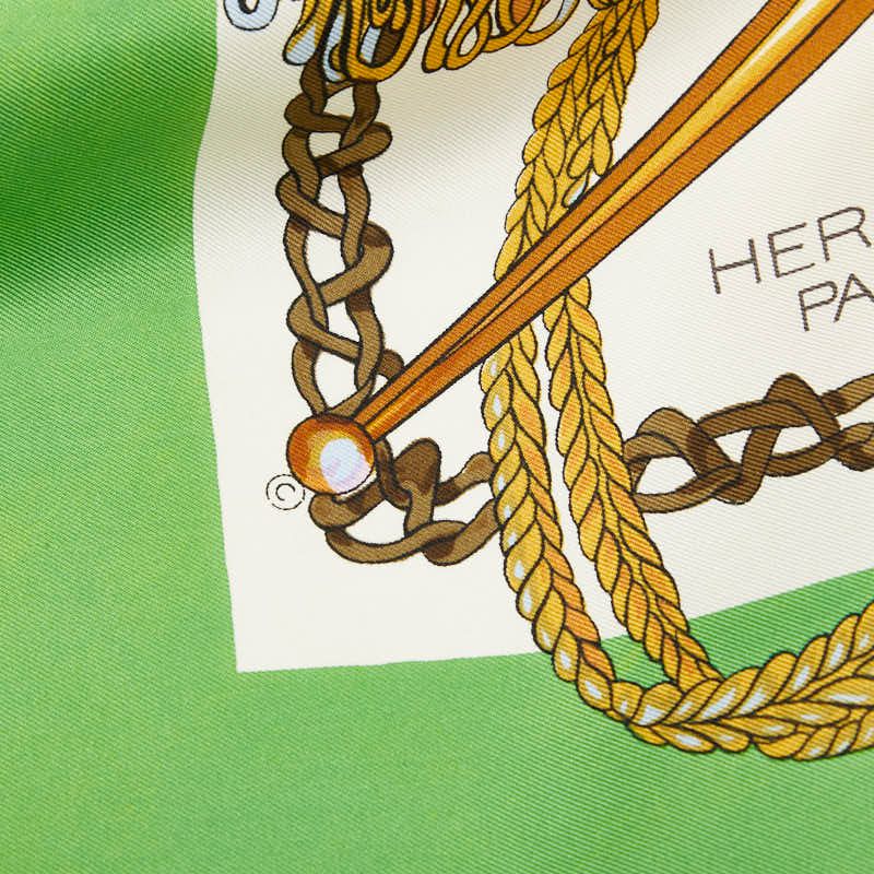 Hermes Carre 90 le Timbalier Timpani Player Scarf Multicolor Silk — view 6