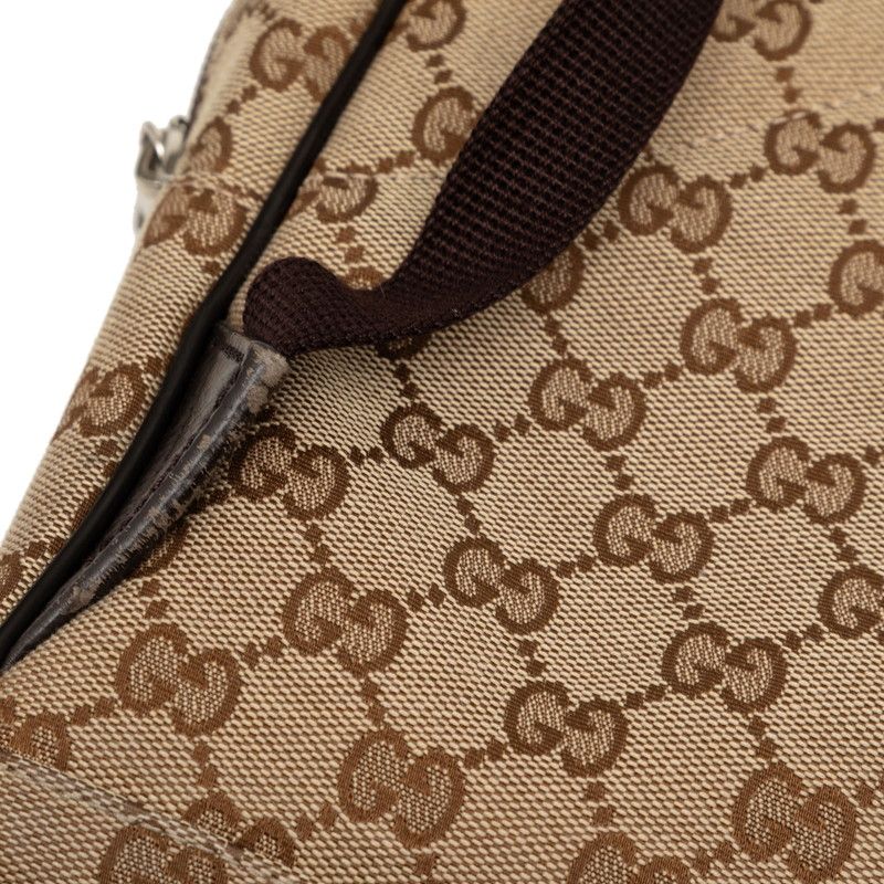 Gucci GG Canvas Backpack Beige Brown — view 4
