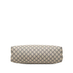 Gucci GG Supreme Sherry Line Tote Shoulder Bag Beige Brown Leather — view 3