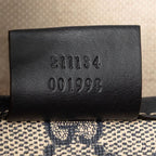 Gucci GG Supreme Sherry Line Tote Shoulder Bag Beige Brown Leather — view 8