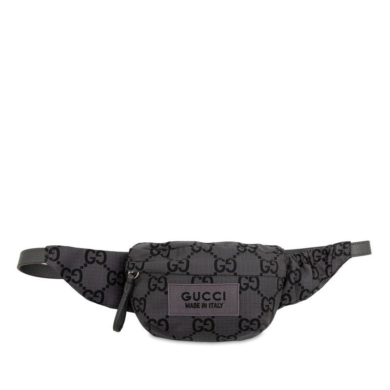 Gucci GG Nylon Waist Bag Gray