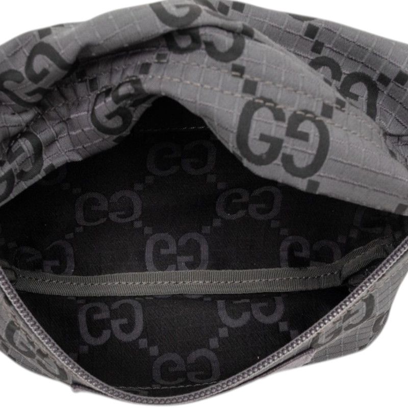 Gucci GG Nylon Waist Bag Gray — view 4