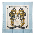 Hermes Carre 90 Brides de Gala Ceremonial Bridle Scarf Large Blue Multicolor