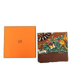 Hermes Carre 90 Jungle Love Scarf Large Brown Silk — view 9