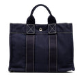 Hermes Fourre Tout PM Handbag Navy Canvas