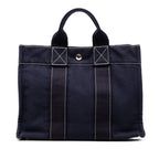 Hermes Fourre Tout PM Handbag Navy Canvas