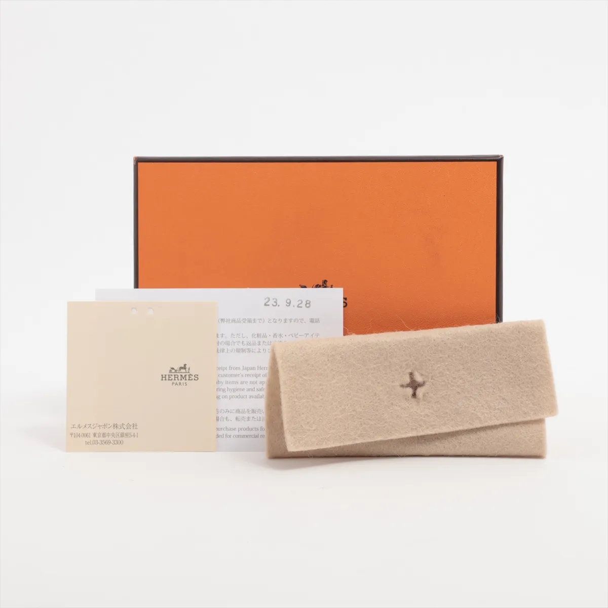 Hermes Kelly Pocket Compact Chevre Mysore Leather Wallet — view 7