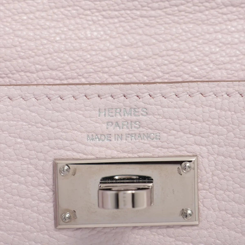 Hermes Kelly Pocket Compact Chevre Mysore Leather Wallet — view 6