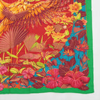 Hermes Tag Carre Jean 140 Cashmere Flamingo Party Scarf — view 4