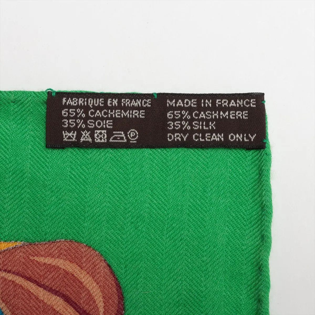 Hermes Tag Carre Jean 140 Cashmere Flamingo Party Scarf — view 6