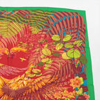 Hermes Tag Carre Jean 140 Cashmere Flamingo Party Scarf — view 3