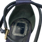 Dior Sandals 40 D Navy Star Rhinestone — view 9