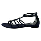 Dior Sandals 40 D Navy Star Rhinestone