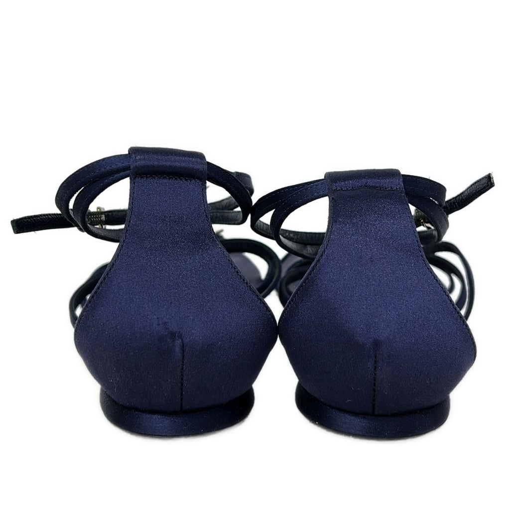 Dior Sandals 40 D Navy Star Rhinestone — view 3