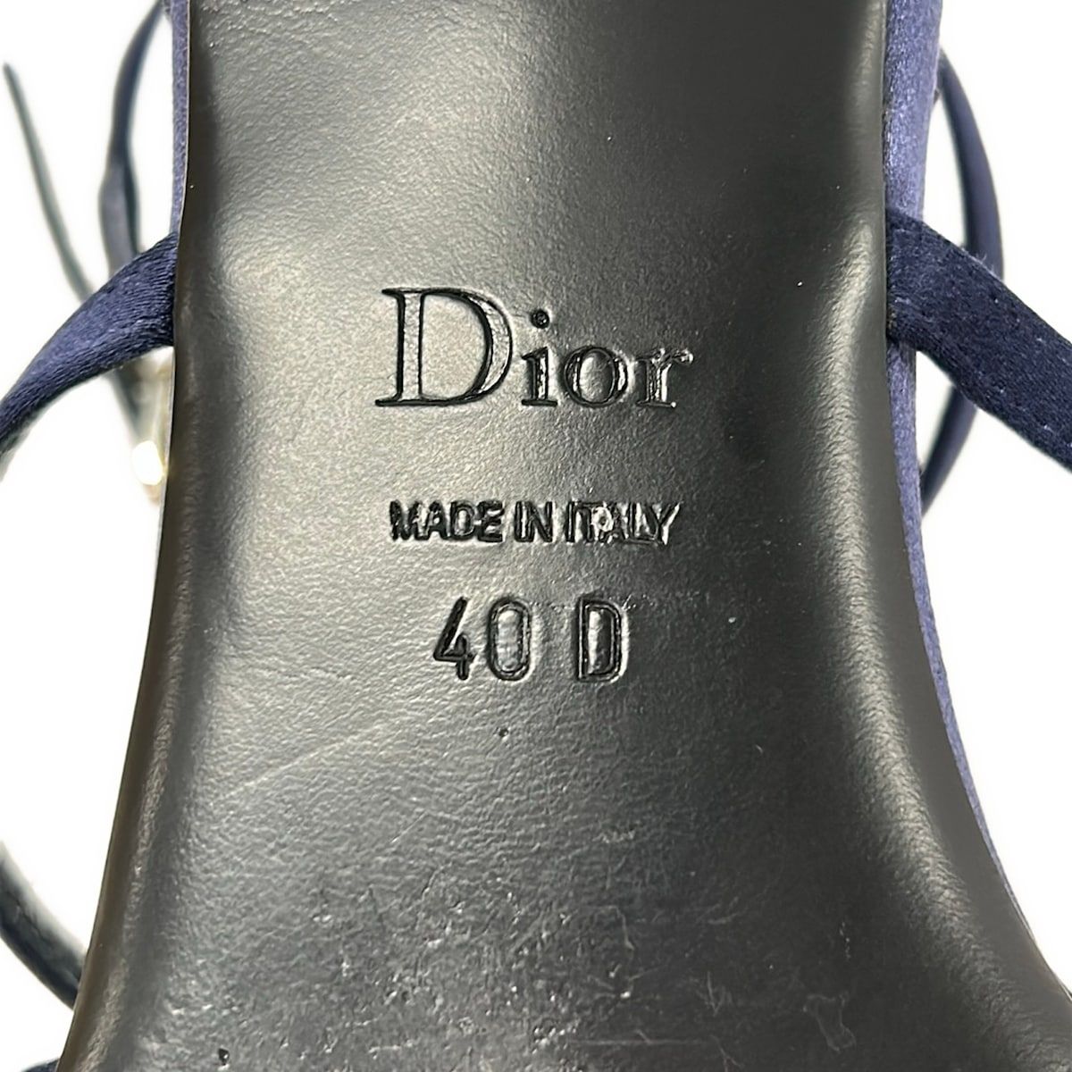 Dior Sandals 40 D Navy Star Rhinestone — view 6