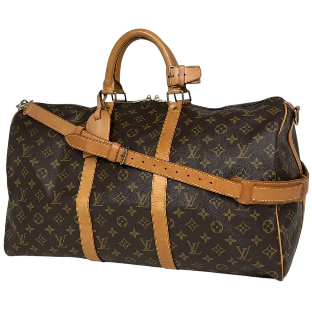 Louis Vuitton Keepall Bandouliere 50 2-Way Shoulder Bag Monogram Brown