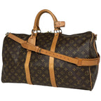 Louis Vuitton Keepall Bandouliere 50 2-Way Shoulder Bag Monogram Brown