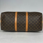Louis Vuitton Keepall Bandouliere 50 2-Way Shoulder Bag Monogram Brown — view 2