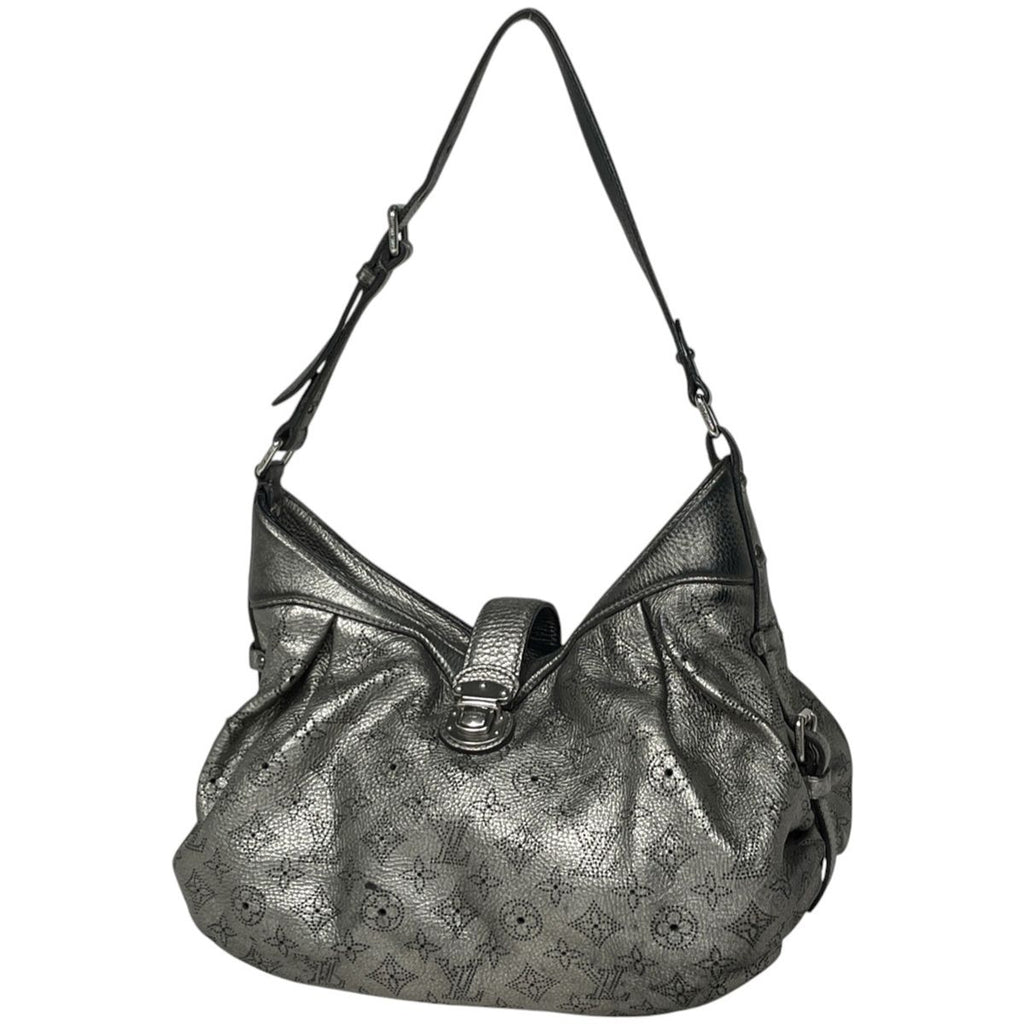 Louis Vuitton Solar PM Shoulder Bag Monogram Mahina Silver