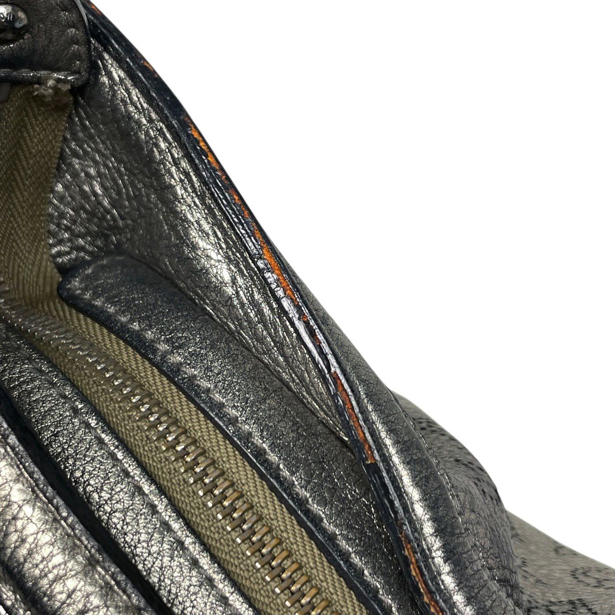 Louis Vuitton Solar PM Shoulder Bag Monogram Mahina Silver — view 5