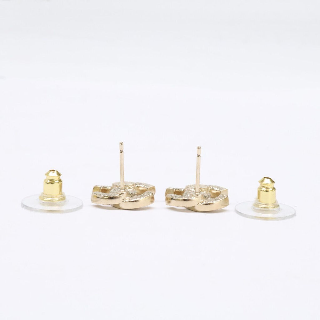 Chanel CC Logo Rhinestone Stud Earring — view 5