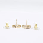 Chanel CC Logo Rhinestone Stud Earring — view 5