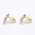 Chanel CC Logo Rhinestone Stud Earring — view 2