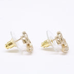 Chanel CC Logo Rhinestone Stud Earring — view 4