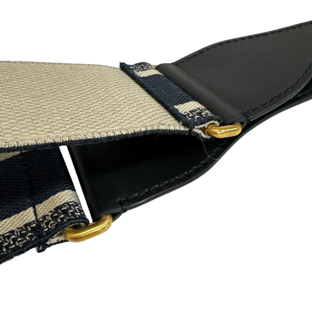 Dior Embroidered Belt Navy — view 7