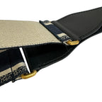 Dior Embroidered Belt Navy — view 7