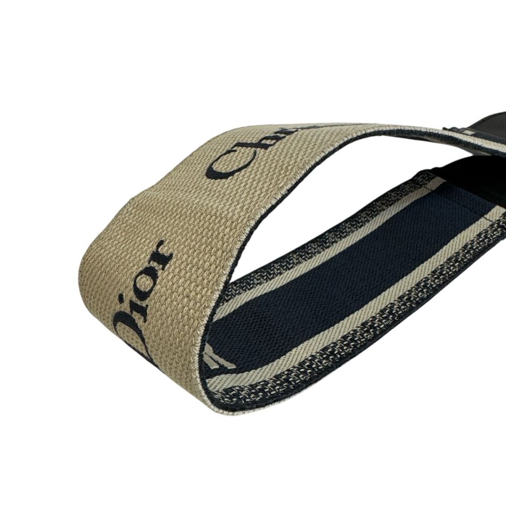 Dior Embroidered Belt Navy — view 6